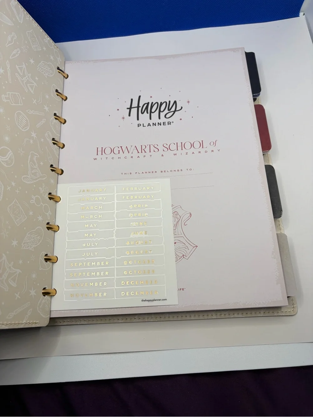 Harry Potter Hogwarts Happy Planner Classic Disc-Bound Undated Planner